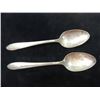 Image 1 : 2 ANTIQUE VINTAGE SILVERPLATE SILVER PLATE SPOONS