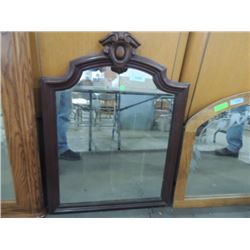 EMPIRE STYLE WALL MIRROR MAHOGANY WOOD NICE