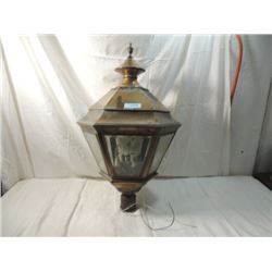 MASSIVE OUTDOOR POST LIGHT CARRIAGE BRASS COPPER