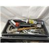 Image 2 : TOOL BOX FULL OF TOOLS SUPPLIES SCREWS BOLTS HOME