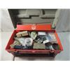 Image 1 : TOOL BOX FULL OF TOOLS SUPPLIES SCREWS BOLTS HOME