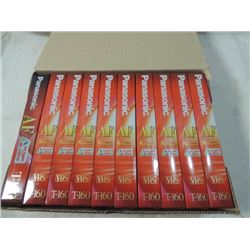 FULL CASE PANASONIC VHS TAPES  BLANK NEW