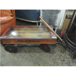 1920'S JANESVILLE BALL BEARING COASTER WAGON TABLE