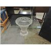 Image 1 : GLASS TOP METAL WICKER STYLE BASE END COFFEE TABLE