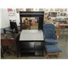 Image 1 : COMPUTER DESK WITH TOP HUTCH SECTION