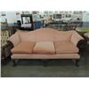 Image 1 : DUSTY ROSE VELOUR VELVET SOFA COUCH ANTIQUE