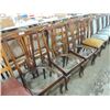 Image 1 : 4 MATCHING ANTIQUE DINING TABLE CHAIRS