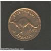 Image 1 : Elizabeth II Proof Penny 1957,...