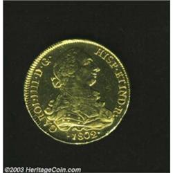 Charles IIII gold 8 Escudos 1802-So-JJ,...