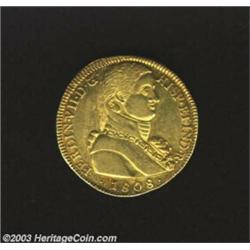 Ferdinand VII gold 8 Escudos 1808-FJ,...