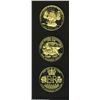 Image 2 : Three Gold 100 Dollars 1975-1977,...