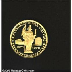 Gold 750 Pesetas 1970 Roma,...