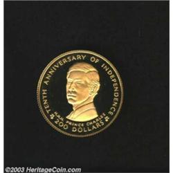 Gold 200 Dollars 1980 Prince Charles,...