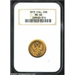 Gold 20 Markkaa 1913,...