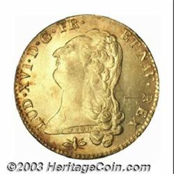 Louis XVI gold 2 Louis d'or 1786-D,...