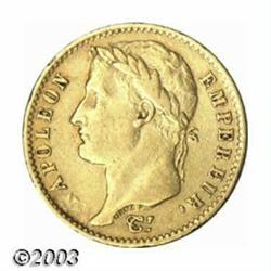 Napoleon Empereur gold 20 Francs 1809-L,...