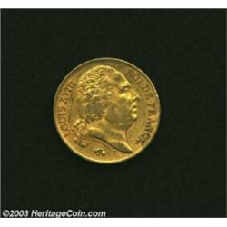 Louis XVIII gold 20 Francs 1817-A,...