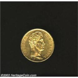 Charles X gold 40 Francs 1824-A,...