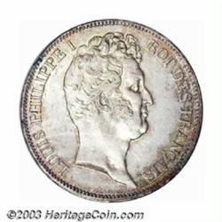 Louis Philippe I 5 Francs 1831-W,...