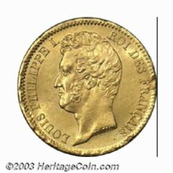 Louis Philippe I gold 20 Francs 1831-B,...