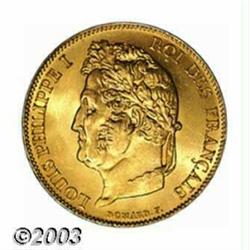 Louis Philippe I gold 20 Francs 1848-A,...