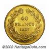 Image 2 : Louis Philippe I gold 40 Francs 1837-A,...