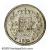Image 2 : Henri V pretender Double Piedfort silver 2 Francs 1833, Bust left/Crowned arms, KM-PTP50, unliste...