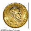 Image 1 : Wurttemberg. Karl I gold 5 Marks 1877-F,...