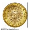 Image 2 : Wurttemberg. Karl I gold 5 Marks 1877-F,...