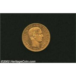 George I gold 20 Drachmai 1876-A,...