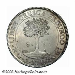 Central American Republic 8 Reales 1847-A,...