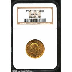 Gold 500 Kronur 1961,...