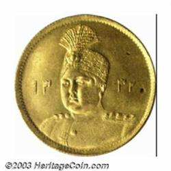 Ahmad Shah gold Toman Mule 1332AH:...