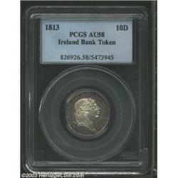 George III 10 Pence Bank Token 1813,...