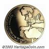 Image 2 : Promised Land gold 10 New Sheqalim 1989,...