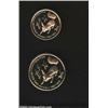 Image 1 : Fox and Vineyard gold 1 New Sheqel and 5 New Sheqalim 1995,...