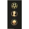 Image 1 : Three Gold 250 Dollars 1980, 1981 and 1983,...
