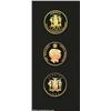 Image 2 : Three Gold 250 Dollars 1980, 1981 and 1983,...