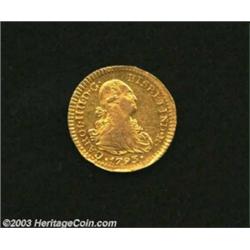 Charles IV gold 1 Escudo 1793 Mo-FM,...