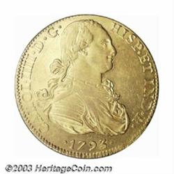 Charles IV gold 8 Escudos 1793-FM,...