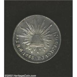 Cap &amp; Ray 2 Reales 1838-GoPJ,...