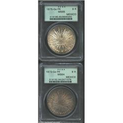 A pair of Cap &amp; Ray 8 Reales as follows:...