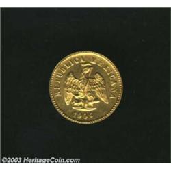 Republic gold Peso 1904 Mo-M,...
