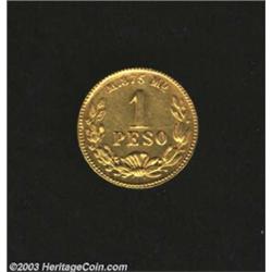 Republic gold Peso 1904 Mo-M,...