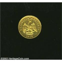 Republic gold Peso 1905 Mo-M,...