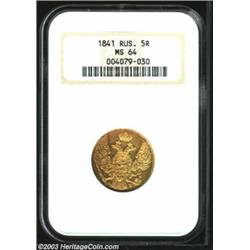 Nicolas I gold 5 Roubles 1841,...