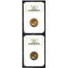 Image 1 : Two Nicolas II gold 10 Roubles 1910,...