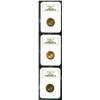 Image 1 : Three Nicolas II gold 10 Roubles 1910,...