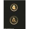 Image 1 : Two-piece gold proof set 1969,...
