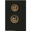 Image 2 : Two-piece gold proof set 1974,...